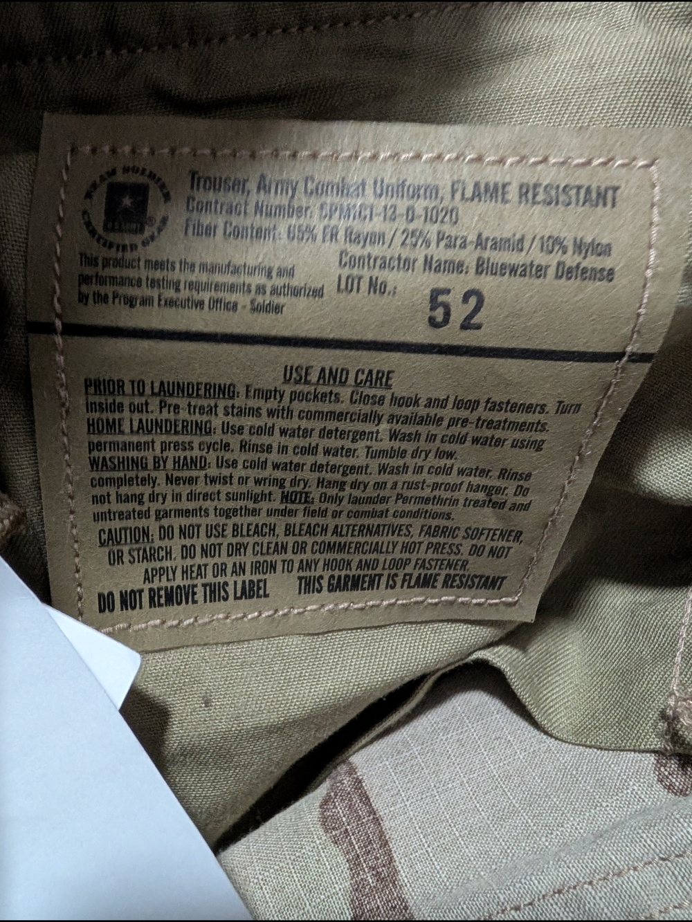 3x NWT US Army Combat Uniform Multicam OCP FR Pants XL Regular Military - Picture 15 of 16